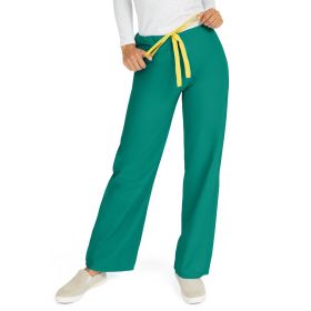 AngelStat Unisex Reversible Scrub Pants with Drawstring Waist, Emerald, Size 4XL, Angelica Color Code