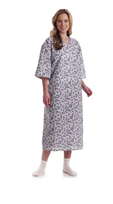 Medline Blended IV Gowns - Patient IV Gown with Side Ties