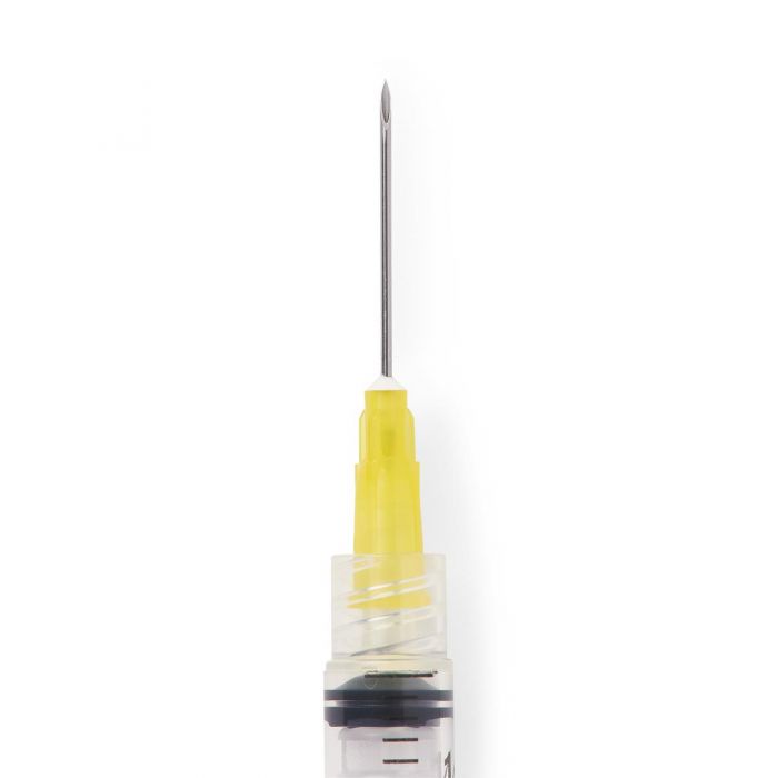 Medline Luer-Lock Syringe with 20g x 1 Hypodermic Needle, 3 ml