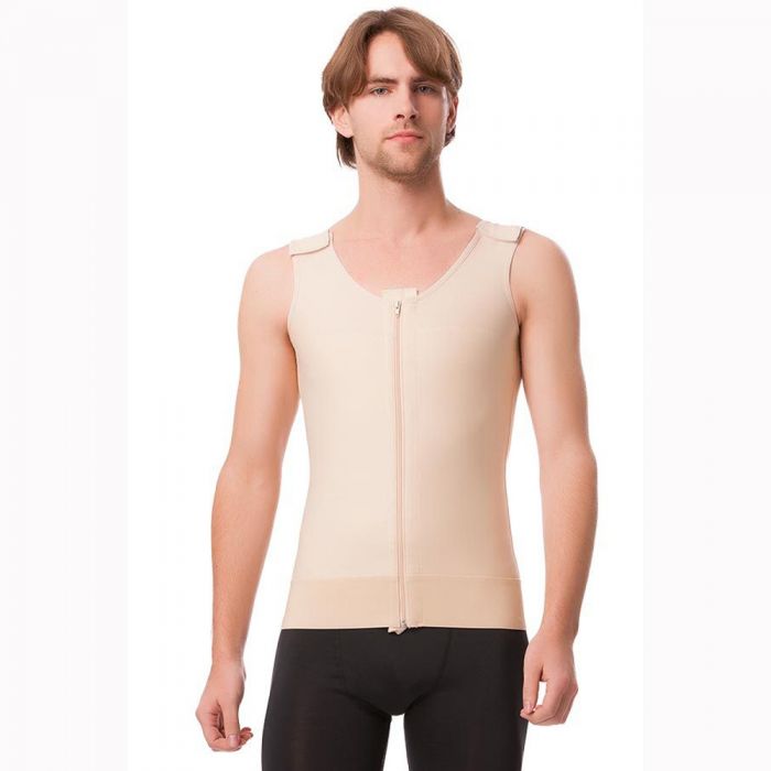 Isavela vs02-ms underbust length vest with medium sleeves-xs-black